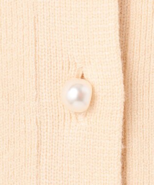 Feroux 【洗える】2WAY パールボタン カーディガン アイボリー系