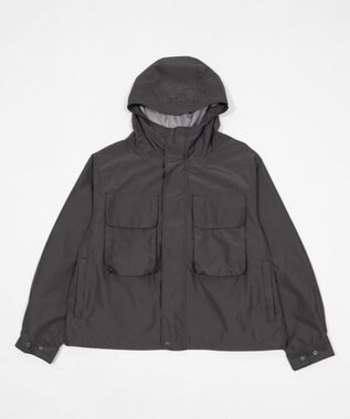 WEGO 【ユニセックス着用ITEM/アウトドア】フードシェルブルゾン ダークグレー