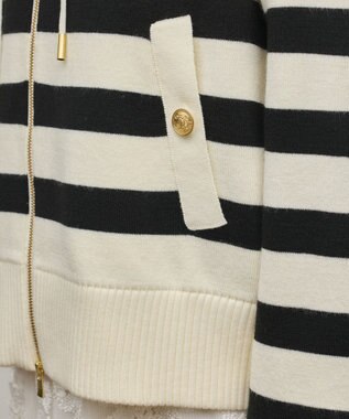 GRACE CONTINENTAL フォルムニットパーカー バイカラー