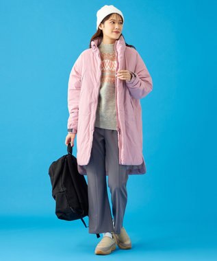 SHARE PARK LADIES 【UNISEX】蓄熱中綿モンスターロングコート（S・Mサイズ） スモークピンク