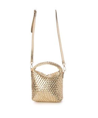 UNBILLION カシュカシュ cachecache / 2wayメッシュミニショルダー ゴールド