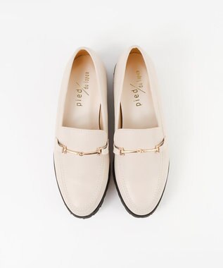 BONTRE 【pied du lapan/ピエドラパン】ビット付きローファー/50743ZI アイボリー