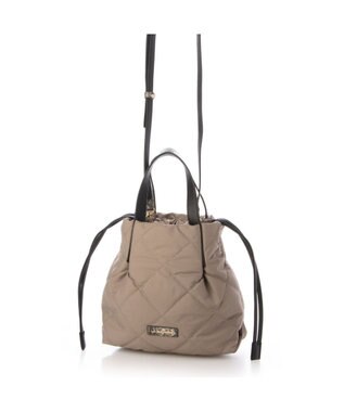 LA BAGAGERIE ドローストリング×キルト2WAYトート SSサイズ グレー