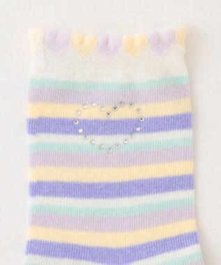 ANY KIDS 【3点セット】ソックス (どうぶつパステル) ライラック系2