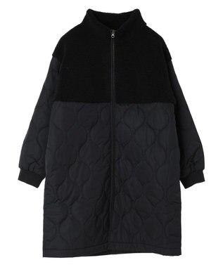 CRAFT STANDARD BOUTIQUE ボア＆キルティングスタンドコート Dark Navy