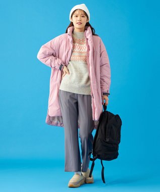 SHARE PARK LADIES 【UNISEX】蓄熱中綿モンスターロングコート（S・Mサイズ） スモークピンク