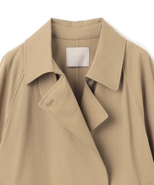 UNFILO ショート トレンチコート キャメル