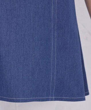 Tiaclasse 【洗える】デニムチュニックブラウス ブルー