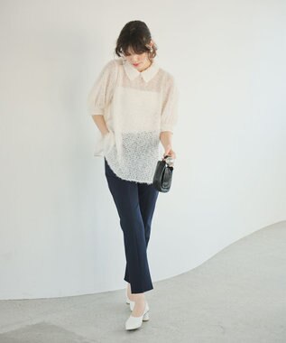 #Newans フィラッフィパフスリーブプラウス ホワイト