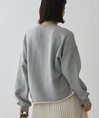AMERICAN HOLIC ラメ裏毛ショートスウェット Light Gray Mixture