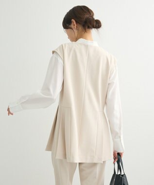 Green Parks ・Ｐｅｔｉｔ　Ｆｌｅｕｒ　サイドプリーツベスト Ivory