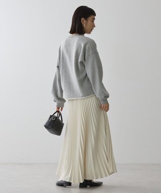 AMERICAN HOLIC ラメ裏毛ショートスウェット Light Gray Mixture