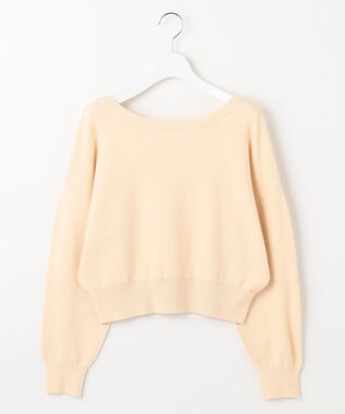 Feroux 【洗える】2WAY パールボタン カーディガン アイボリー系