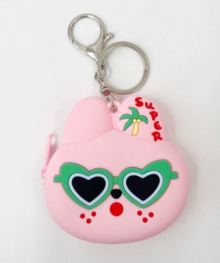 WEGO バカンスアニマルミニポーチ ライトピンク