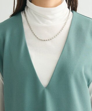 Green Parks ・Ｐｅｔｉｔ　Ｆｌｅｕｒ　サイドプリーツベスト Green