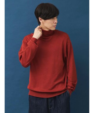 CRAFT STANDARD BOUTIQUE タートルネックニットプルオーバー Brick Red