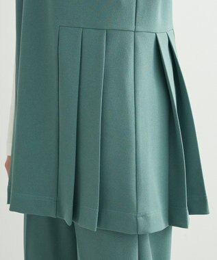 Green Parks ・Ｐｅｔｉｔ　Ｆｌｅｕｒ　サイドプリーツベスト Green