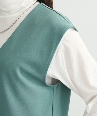 Green Parks ・Ｐｅｔｉｔ　Ｆｌｅｕｒ　サイドプリーツベスト Green