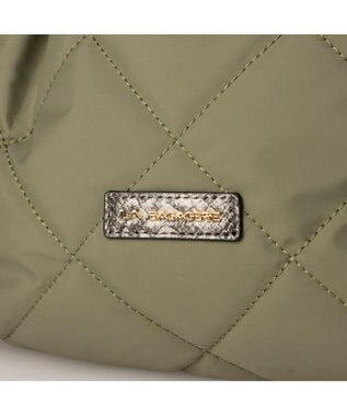 LA BAGAGERIE ドローストリング×キルト2WAYトート SSサイズ カーキ