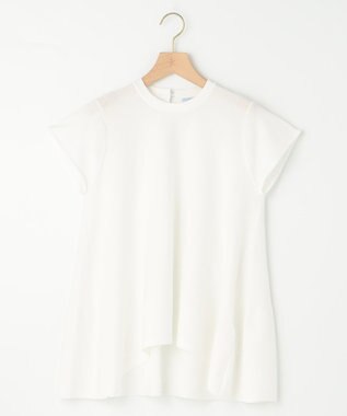 組曲 L 【WEB限定カラーあり】バックフレアニットTシャツ アイボリー系