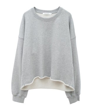 AMERICAN HOLIC ラメ裏毛ショートスウェット Light Gray Mixture