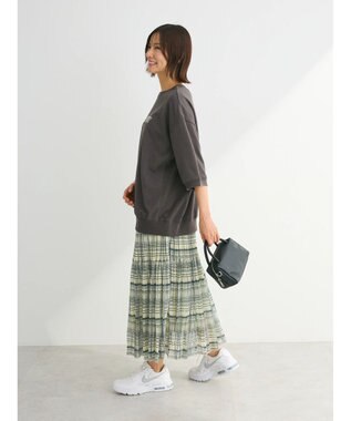 Green Parks ７分袖ロゴミニ裏毛トレＴＥＥ Charcoal Gray