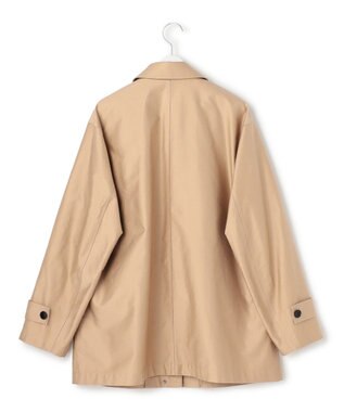 ICB L 【配色襟取り外し可能】ライトモールスキン キルトライナー付きバーンジャケット チノ