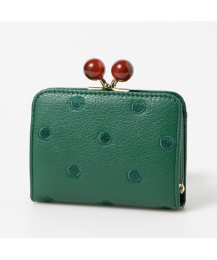 UNBILLION ペルケ perche / アクリル玉ドット刺繍・ジャバラカードウォレット