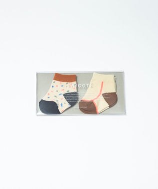 TRICOTE TERRAZZO SOCKS SET OF 2 / テラゾソックス2セット (BABY)