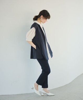 #Newans フィラッフィパフスリーブプラウス ホワイト