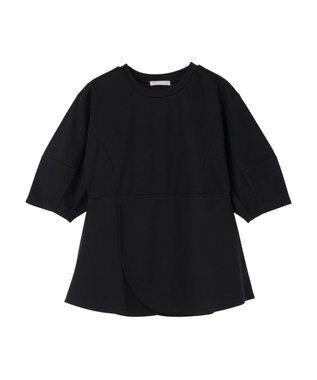 Green Parks armonia. ペプラム切替トップス Black