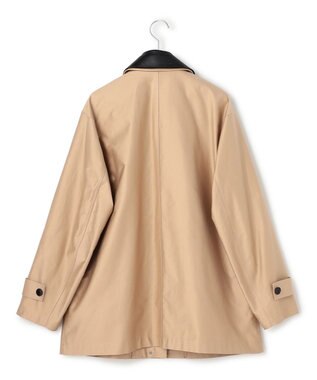 ICB L 【配色襟取り外し可能】ライトモールスキン キルトライナー付きバーンジャケット チノ