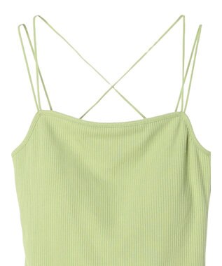 Green Parks カップ付きマルチストラップキャミ Green