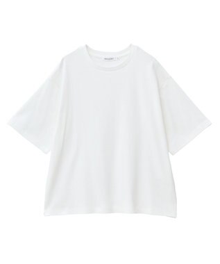 AMERICAN HOLIC 【接触冷感】スムースルーズクルーネックＴシャツ Off White