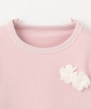 組曲 KIDS 【80~100㎝】ベビーフラワー Tee ピンク系
