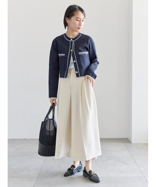 Te chichi フレアガウチョパンツ オフホワイト