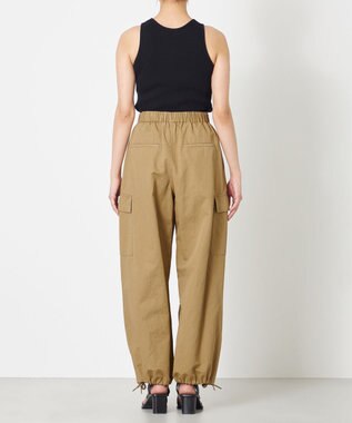 NAVE 【ReNave・セットアップ可/洗える】コットンリネンカルゼ  カーゴパンツ ベージュ系