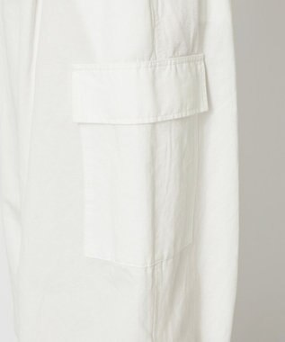 NAVE 【ReNave・セットアップ可/洗える】コットンリネンカルゼ  カーゴパンツ ホワイト系