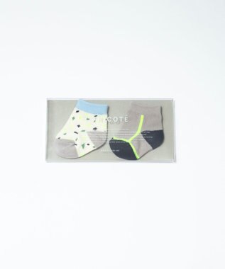 TRICOTE TERRAZZO SOCKS SET OF 2 / テラゾソックス2セット (BABY)