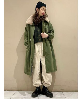 Green Parks ・ＥＬＥＮＣＡＲＥ　ＤＵＥ　コーデュロイカーゴパンツ Ivory