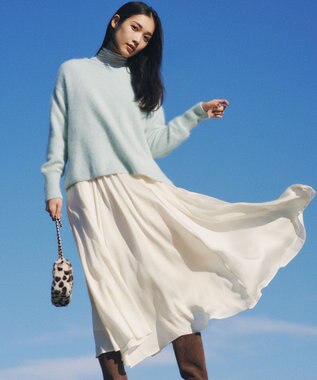 23区 スウェード ヒール ブーツ ブラウン系