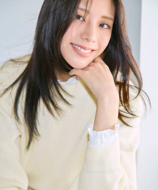 ANY SIS S ラインポイント ニット オフ