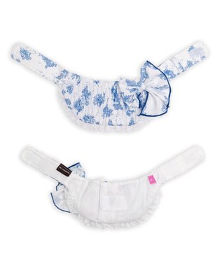 PET PARADISE ペットパラダイス クールバンダナ 《トワルドジュイ》 小型犬 ホワイト×ブルー