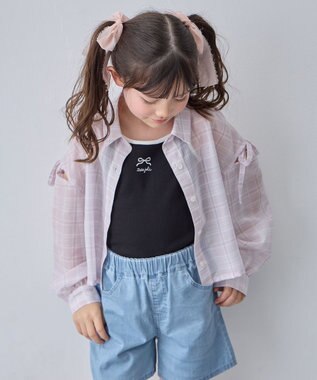 ANY KIDS シアーチェックシャツ