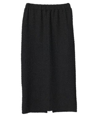 Green Parks BEST PRICE フクレジャガードIラインスカート Black