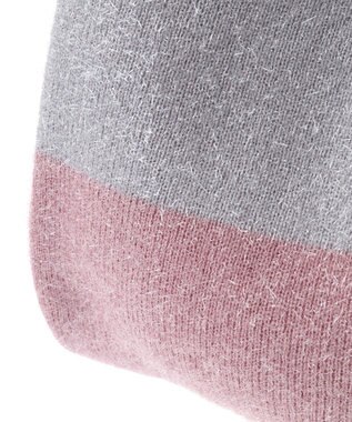 earth music&ecology バイカラーキラキラニットハンドバッグ Light Gray