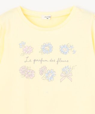 ANY KIDS 【WEB限定】7days プリント 長袖Tシャツ クリーム×フラワー