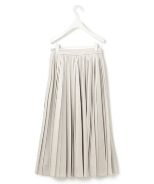 ICB 【洗える】レザーライクプリーツ スカート トープ系