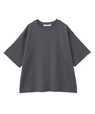 AMERICAN HOLIC 【接触冷感】スムースルーズクルーネックＴシャツ Charcoal Gray