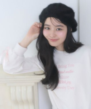 WEGO レースアップリボンスウェット ホワイトアイボリー